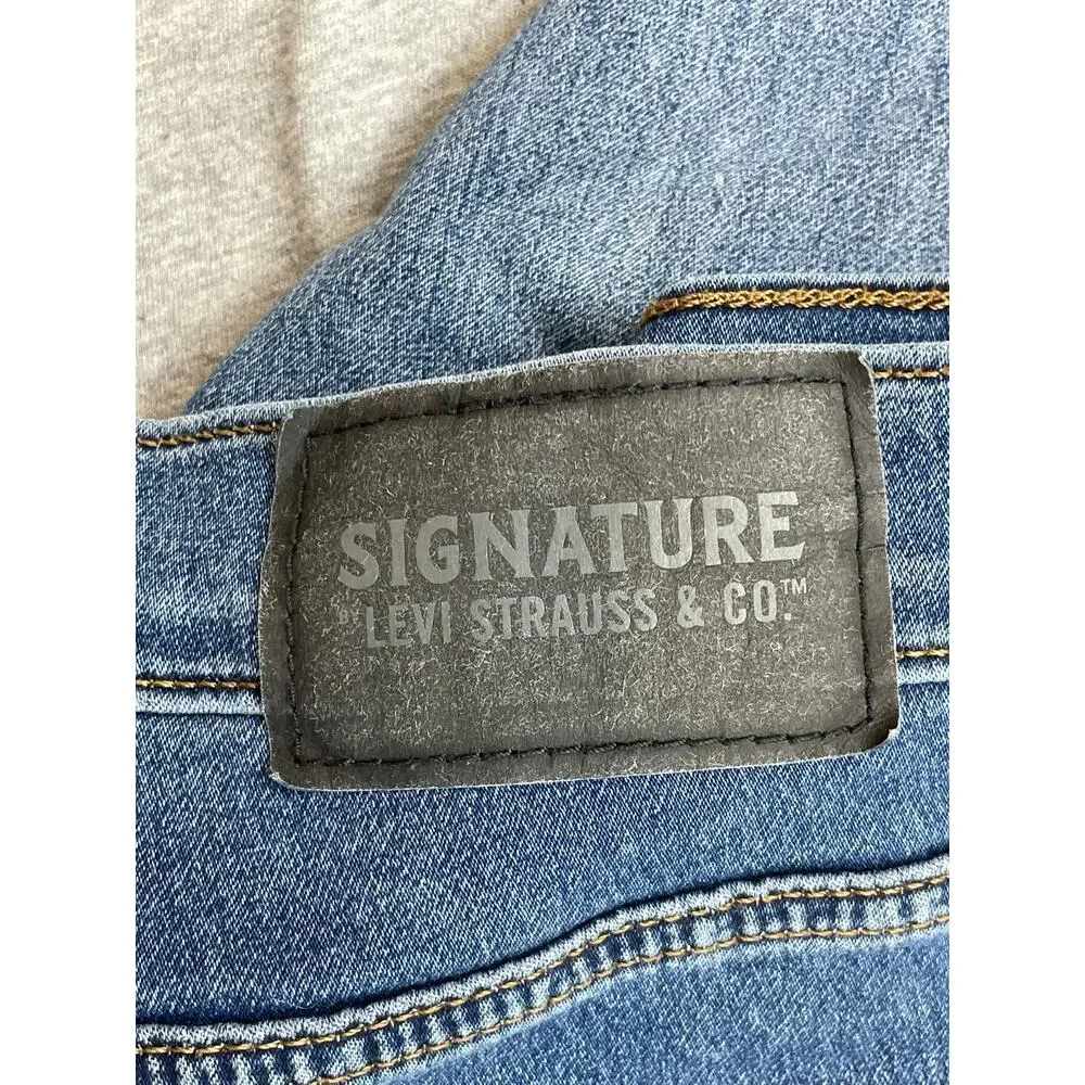 Levi's‎ Jeans Mens 30 x 30 Blue Signature Cotton Blend Stretch Straight Leg